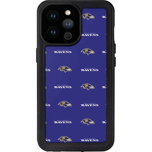 NFL Baltimore Ravens Blitz Series iPhone 14 Pro Max Waterproof Case
