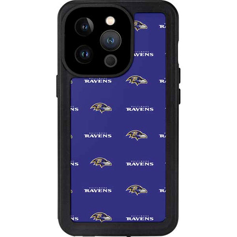 NFL Baltimore Ravens Blitz Series iPhone 14 Pro Waterproof Case