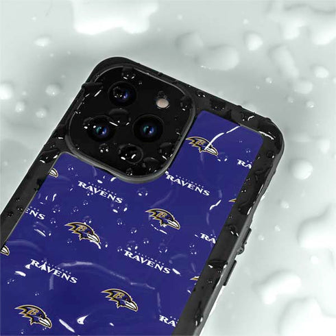 NFL Baltimore Ravens Blitz Series iPhone 14 Pro Waterproof Case