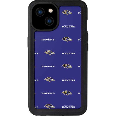NFL Baltimore Ravens Blitz Series iPhone 15 Plus Waterproof Case