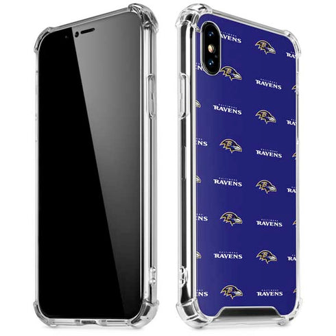 NFL Baltimore Ravens Blitz Series iPhone XS Max Clear Case