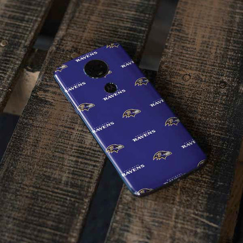 NFL Baltimore Ravens Blitz Series Moto E5 Plus Skin