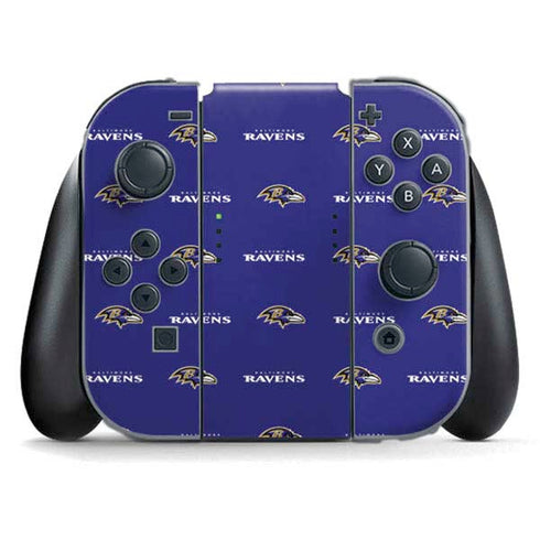 NFL Baltimore Ravens Blitz Series Nintendo Switch (2017-2021) Joy-Con Controller Skin