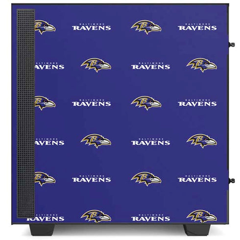 NFL Baltimore Ravens Blitz Series NZXT H510 Compact ATX Mid-Tower Case Skin