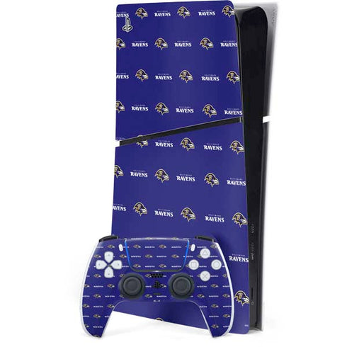 NFL Baltimore Ravens Blitz Series PS5 Slim Digital Edition Console Skin