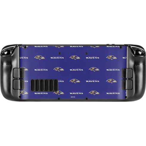 NFL Baltimore Ravens Blitz Series Steam Deck Handheld Gaming Computer Skin