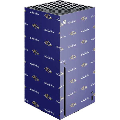 NFL Baltimore Ravens Blitz Series Xbox Series X Console Skin