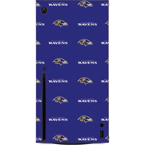 NFL Baltimore Ravens Blitz Series Xbox Series X Console Skin
