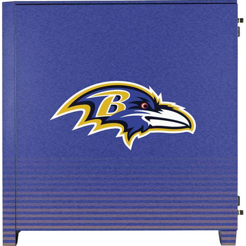 NFL Baltimore Ravens Breakaway Corsair 4000D Tempered Glass Mid-Tower ATX Case Skin