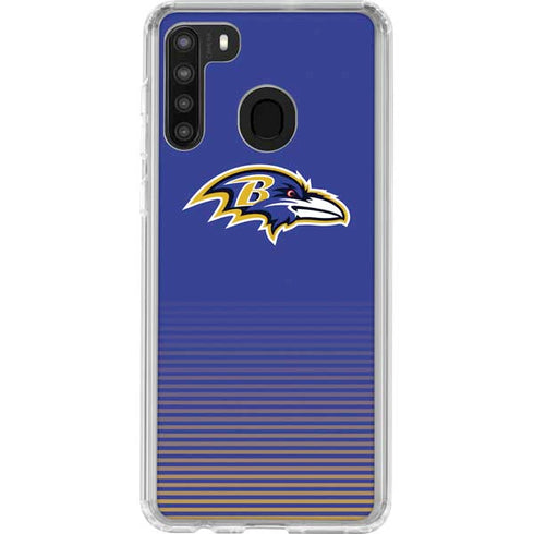 NFL Baltimore Ravens Breakaway Galaxy A21 Clear Case