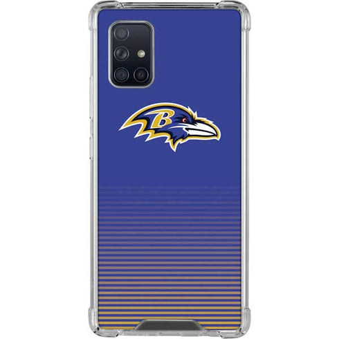 NFL Baltimore Ravens Breakaway Galaxy A71 5G Clear Case