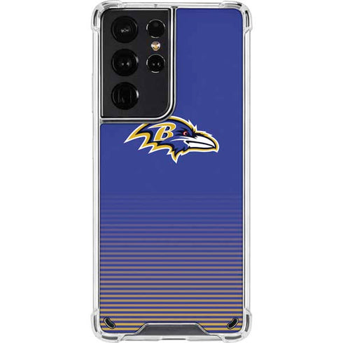 NFL Baltimore Ravens Breakaway Galaxy S21 Ultra 5G Clear Case