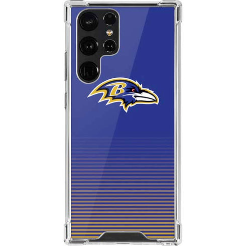 NFL Baltimore Ravens Breakaway Galaxy S22 Ultra Clear Case