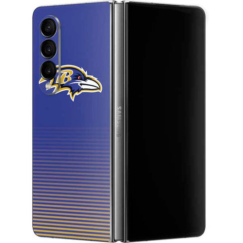 NFL Baltimore Ravens Breakaway Galaxy Z Fold4 5G Skin
