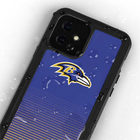 NFL Baltimore Ravens Breakaway iPhone 12 Mini Waterproof Case