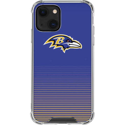 NFL Baltimore Ravens Breakaway iPhone 13 Mini Clear Case