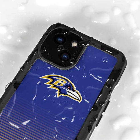 NFL Baltimore Ravens Breakaway iPhone 13 Mini Waterproof Case