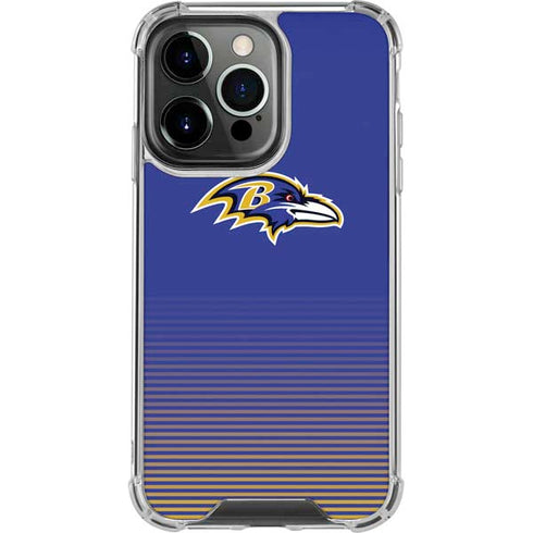 NFL Baltimore Ravens Breakaway iPhone 14 Pro Clear Case