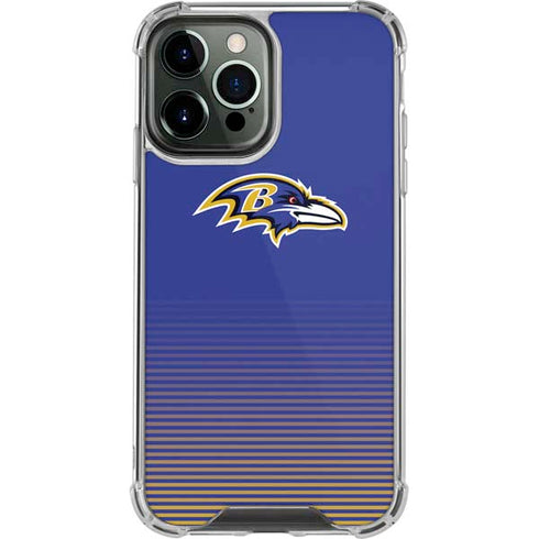 NFL Baltimore Ravens Breakaway iPhone 14 Pro Max Clear Case