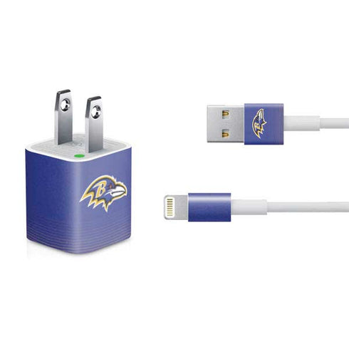 NFL Baltimore Ravens Breakaway iPhone Charger (5W USB) Skin