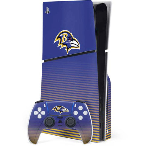 NFL Baltimore Ravens Breakaway PS5 Slim Disk Bundle Skin