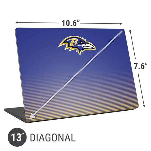 NFL Baltimore Ravens Breakaway Universal Laptop 13in (10.6 x 7.6in) Skin