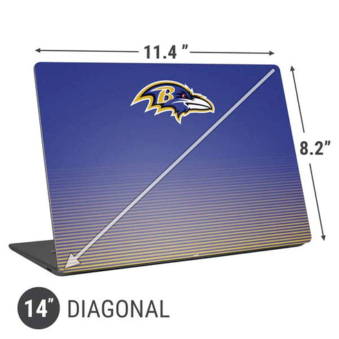 NFL Baltimore Ravens Breakaway Universal Laptop 14in (11.4 x 8.2in) Skin