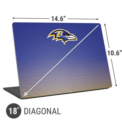 NFL Baltimore Ravens Breakaway Universal Laptop 18in (14.6 x 10.6in) Skin