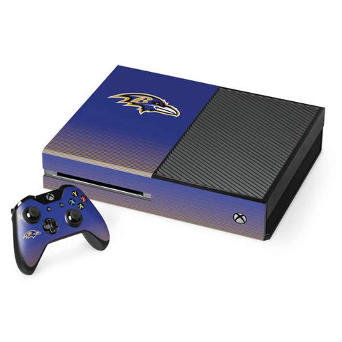 NFL Baltimore Ravens Breakaway Xbox One Console and Controller Bundle Skin
