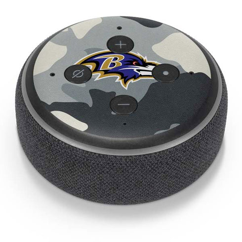 NFL Baltimore Ravens Camo Amazon Echo Dot Skin