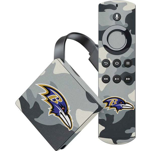 NFL Baltimore Ravens Camo Amazon Fire TV Skin