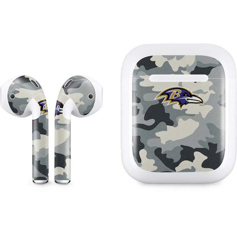NFL Baltimore Ravens Camo Apple AirPods Skin