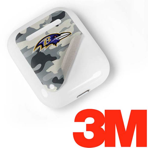 NFL Baltimore Ravens Camo Apple AirPods Skin