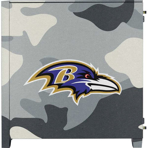 NFL Baltimore Ravens Camo Corsair 4000D Tempered Glass Mid-Tower ATX Case Skin
