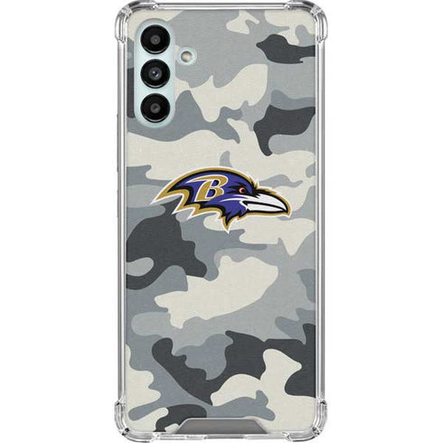 NFL Baltimore Ravens Camo Galaxy A13 5G Clear Case