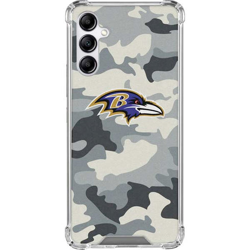NFL Baltimore Ravens Camo Galaxy A15 5G Clear Case