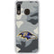 NFL Baltimore Ravens Camo Galaxy A20 Clear Case