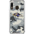 NFL Baltimore Ravens Camo Galaxy A30 Clear Case