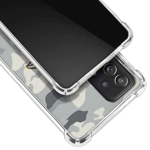 NFL Baltimore Ravens Camo Galaxy A52 5G Clear Case