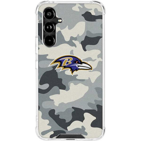 NFL Baltimore Ravens Camo Galaxy A54 5G Clear Case