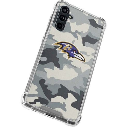 NFL Baltimore Ravens Camo Galaxy A54 5G Clear Case