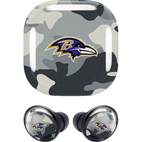 NFL Baltimore Ravens Camo Galaxy Buds Pro Skin