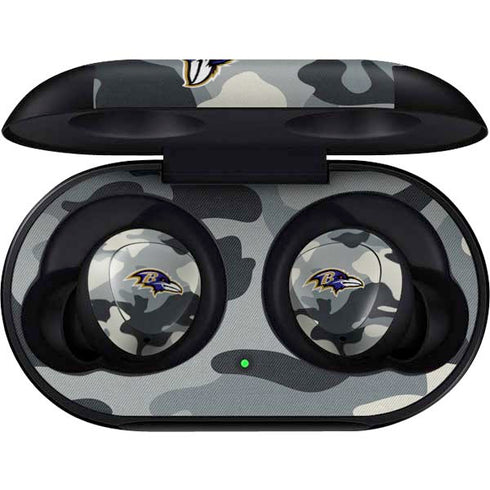 NFL Baltimore Ravens Camo Galaxy Buds Skin