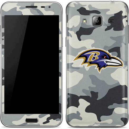 NFL Baltimore Ravens Camo Galaxy J3 Skin