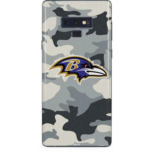 NFL Baltimore Ravens Camo Galaxy Note 9 Skin