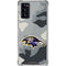NFL Baltimore Ravens Camo Galaxy Note20 5G Clear Case