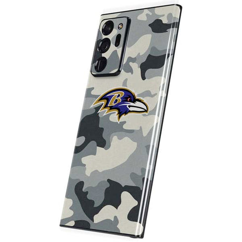 NFL Baltimore Ravens Camo Galaxy Note20 Ultra 5G Skin