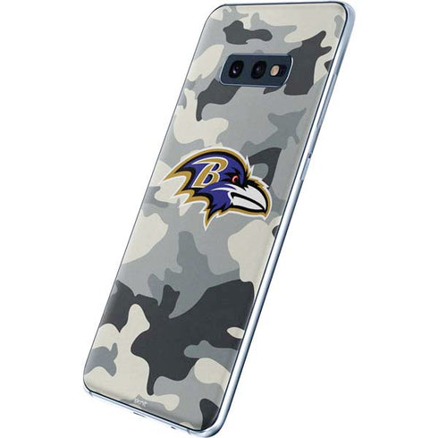 NFL Baltimore Ravens Camo Galaxy S10e Skin