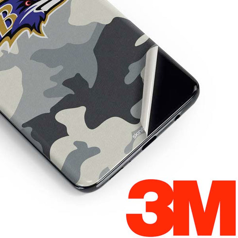 NFL Baltimore Ravens Camo Galaxy S10e Skin