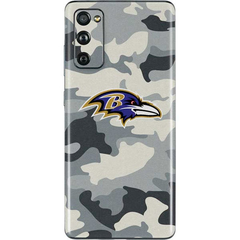 NFL Baltimore Ravens Camo Galaxy S20 Fan Edition Skin